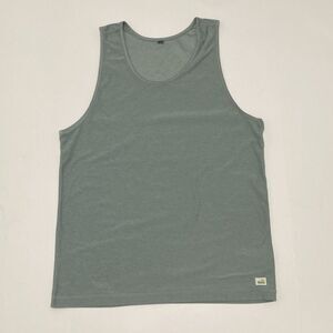 Vuori Strato Tech Tank Top Heather Green Performance Workout Gym Men’s Small